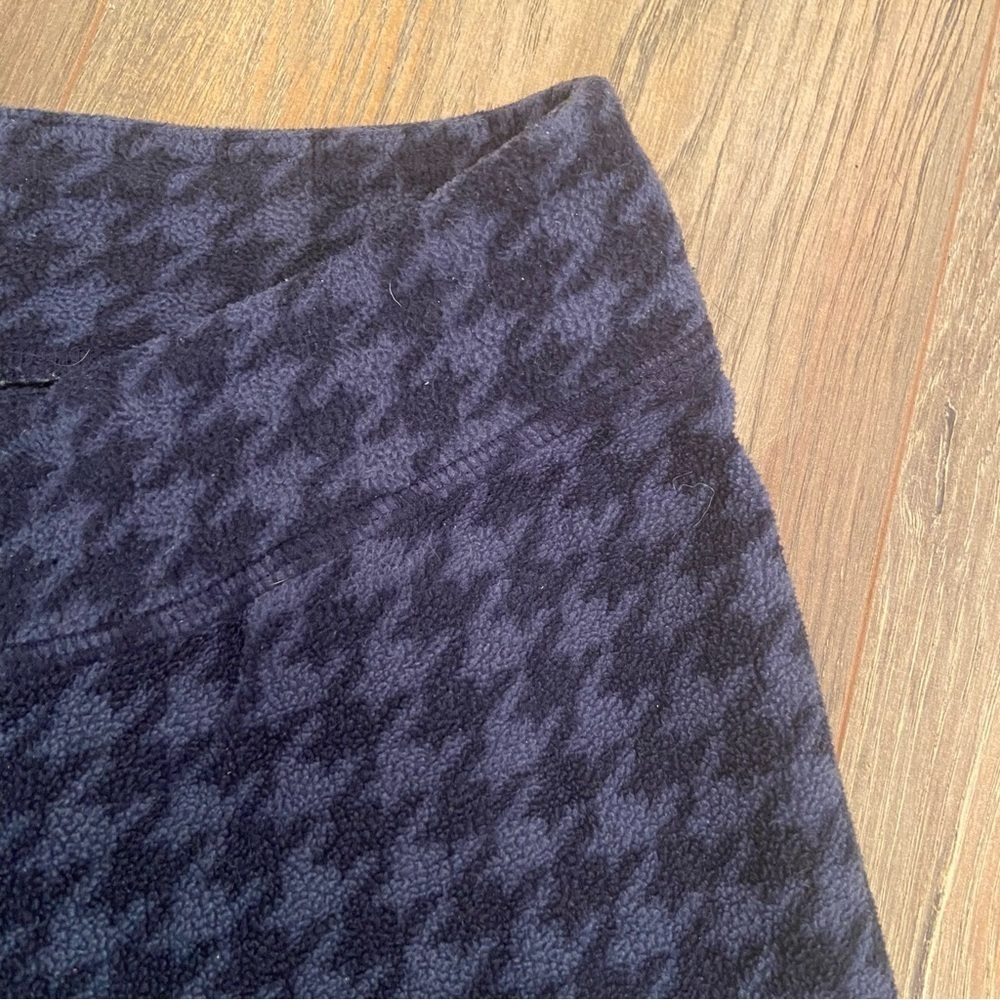 Columbia Base Layer Blue Houndstooth Fleece Leggings - Picture 7 of 16